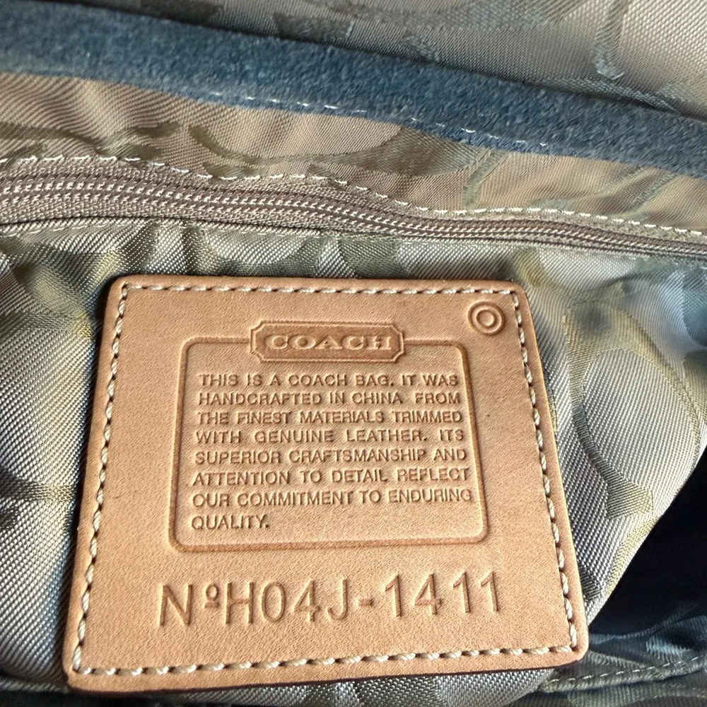 Coach‎ Vintage Plaid Wool Leather Satchel-vintage dust bag included